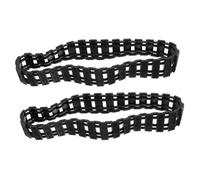 Toyvian 2pcs Plastic Tank Tracks Replacement Parts for Remote Control Tank and Toy Car, Smooth Surface DIY Making Robot Track Accessories Suitable for Building on Terrains