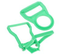 Toyvian 2pcs Plastic Water Bucket Carrier Handle for Water Jug and Bottle Labour Saving and Lightweight with No Burrs Sturdy Green Handle for Easy Lifting in Home or Office
