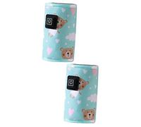 Toyvian 2pcs Portable Bottle Warmer Convenient Bottle Heater Outdoor Supplies for Outdoor Adventures Travel Camping Hiking