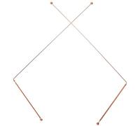 Toyvian 2Pcs Portable Copper Dowsing Rods Divining Tools for Ghost Exploration Treasure Hunting and Water Witching Copper Material with Comfortable Long Handle