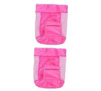 Toyvian 2pcs Portable Foldable Shell Storage Bag for Boys and Girls Beach Beach Backpack Straw Design for Trips and Outdoor Activities