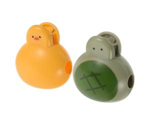 Toyvian 2pcs Portable Toothbrush Head Covers for Electric Toothbrush Lightweight Plastic Protective Case Cute Cartoon Turtle Design Dirt Protection for Travel and Home Use