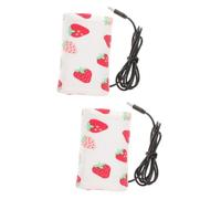 Toyvian 2pcs Portable USB Bottle Warmer for Travel Insulated Milk Bottle Holder for Breastmilk Water The Go