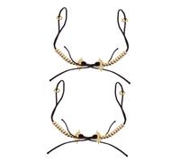 Toyvian 2pcs Prayer Bead Counter Brass Rope for Men, Buddhist Beads Counter for Prayer and Buddhist Events