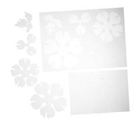Toyvian 2pcs Pre-Cut Peony Flower Heat Shrink Sheets, Translucent Shrinkable Plastic Sheets for DIY Floral Hairpin Accessories and Crafting