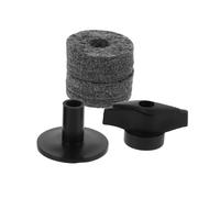 Toyvian 2pcs Precision Crafted Plastic Cymbal Felt Pads Multipurpose Drum Felt Pad for Crash Splash Ride Noise Reduction Kit