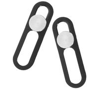 Toyvian 2pcs Privacy Webcam Covers for Plus Silver Camera Lens Protection Slider Anti-hacking Smartphone Privacy Shield Secure Video Call Accessory