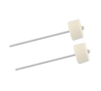 Toyvian 2pcs Professional Drum Set Pedal Replacement Double Hammer Head Sturdy Construction Comfortable Touch for Use