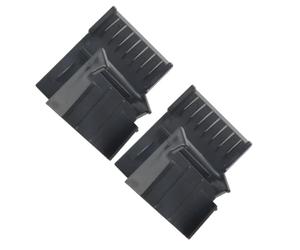 Toyvian 2pcs Professional Hair Clipper Fade Comb with Abs Material and Ergonomic Curve, Precision Hair End Trimming Tool for Barber Shop and Salon Use, Universal Compatibility