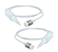 Toyvian 2pcs Professional Wine Siphon Tube for Home Brewers Easy to Handle Plastic Soft Tube for Brewing and Pouring Wine Syphon Hose Filter