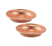 Toyvian 2Pcs Pure Copper Tibetan Buddhist Offering Bowls Decorative Water Bowls for Meditation Home Temple Kitchen Party with Fine Craftsmanship and Design