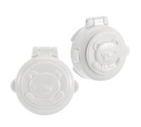 Toyvian 2pcs Push Button Safety Cover for Car Washing Machine Boy Girl Safety Lock Button Security Cover Prevents Accidental Operation
