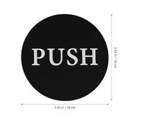 Toyvian 2pcs Push Pull Glass Door Sign Acrylic Directional Label Resistant to Damage for Shops and Home Business Modern and Sleek Office Door Signage