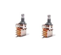 Toyvian 2pcs Push Pull Potentiometer for Guitar and Bass Tone Control Coarse Knurled Shaft for Volume Adjustments and Sound
