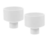 Toyvian 2pcs PVC Hydroponic System Connectors Water Joint Adapters for Garden Irrigation and Plumbing Easy-Install Pipe Fittings for Versatile Watering