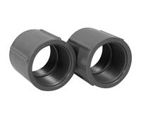Toyvian 2pcs PVC Pipe Connector with Full Internal Thread, Easy to Install and Maintain, Suitable for Water Supply Systems and Agricultural Irrigation, Sturdy PVC Water Adapter Fitting