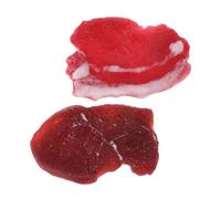 Toyvian 2pcs Realistic Fake Pork and Beef Meat Model Artificial Steak Decoration for Kitchen Restaurant Market Display and Photography Props Lifelike Food