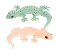 Toyvian 2Pcs Realistic Lizard Figurines Simulation Animal Figures for Educational Play and Decorative Use for Gardens and Learning Activities