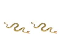 Toyvian 2pcs Realistic Rubber Snake Model Simulated Wild Creature for Party Decoration Desktop Adornment and Outdoor Scare Prop Dark Brown