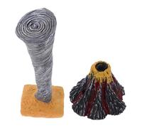 Toyvian 2Pcs Realistic Volcano and Tornado Simulation for Science Kit Natural Disaster Educational Models for Craftsmanship for Classroom and Home Learning