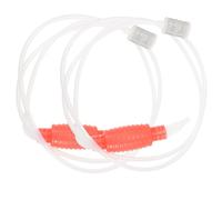 Toyvian 2pcs Red Home Siphon Tube with Filter Manual Syphon Transfer Tools for Brewing Wine Enzyme Extraction Bottling and Sediment Removal Easy to Clean and Wear-Resistant