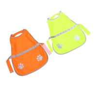 Toyvian 2pcs Reflective Dog Vest for Small Dogs with Easy Wear Structure and Water-resistant Polyester Fabric, High Visibility Safety Jacket Suitable for Night Walking and Hunting Outdoors