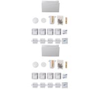 Toyvian 2pcs Refrigerator Lock Boy Girl Safety Latch for Doors Cabinets Drawers Safety Locks Keys for Home Kitchen Childproofing