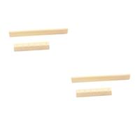 Toyvian 2pcs Replacement Guitar Nut and Saddle Classical Guitar Accessories Bone Nut Saddle Kit Easy to Cut Improve Sound Quality Random Style