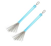 Toyvian 2pcs Retractable Drum Stick Brush Wire Drum Steel Brush Percussion for Jazz Retractable Jazz