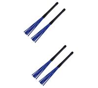 Toyvian 2pcs Retractable Telescopic Drum Brushes and Sticks and Ergonomic Design for Jazz and Rock Musicians for Comfortable Play and Practice Sessions