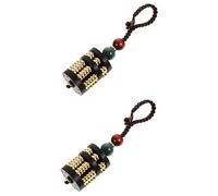 Toyvian 2pcs Retro Abacus Keychain Pendant Delicate Chinese Abacus Ornament for Decoration Pendant for Car Keys Keychain Accessory for Math