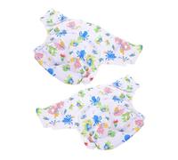 Toyvian 2pcs Reusable Adult Cloth Diapers with Snap Closure Breathable Incontinence Protection for Men and Elderly Washable Leakproof Nappies Underwear