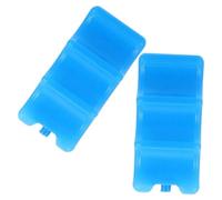 Toyvian 2pcs Reusable Ice Packs for Lunch Bags and Coolers, 600ml Blue Pe Freezer Blocks with Replaceable Design to Maximise Cold Air Output for Homes and Outdoor Use