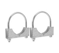 Toyvian 2pcs Reusable U-Bolt Pipe Clamp for Poultry Farm Water Lines Stock Feed System Holder with Heavy-Duty Corrosion-Resistant Water Hook Clamp