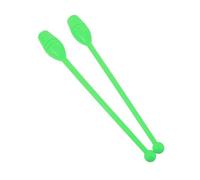 Toyvian 2Pcs Rhythmic Gymnastics Training Pole Artistic Fitness Tool for Adults Ergonomic Grip Lightweight Portable for Body Sculpting Flexibility Enhancement Green