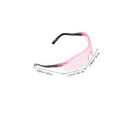 Toyvian 2pcs Safety Glasses Protective Eye Shield, Pink Size over Glasses Goggles for Cs Battle Shooting Games