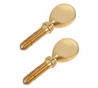 Toyvian 2pcs Sax Neck Screws Solid Brass Replacement Parts for Soprano Alto Tenor Saxophones Durable Tightening Hardware for Enhanced Sound Precision and Quick Adjustability