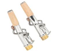 Toyvian 2pcs Saxophone Accessories Kit Soprano Sax Saxophone Parts Cap Mouthpiece Home Music Instrument