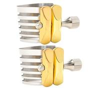 Toyvian 2pcs Saxophone Clip Fastener for Alto and Tenor Saxophones Lightweight Stainless Steel Sax Clip for Enhanced Tone Clarity and Professional Performance