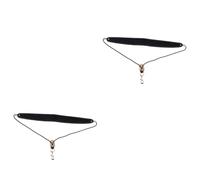 Toyvian 2pcs Saxophone Neck Strap Metal Snap Comfortable Saxophone Strap for Professional and Beginner Players and Easy to Use for