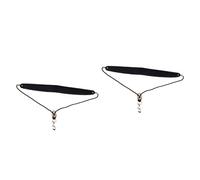 Toyvian 2pcs Saxophone Strap Padded Neck for Alto Tenor Soprano Pu Material Metal Snap Comfortable Design Reduces Pressure Saxophone Accessory for Musicians