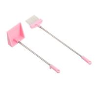 Toyvian 2Pcs Scale Broom Dustpan for Realistic Housework Decor for DIY Micro Landscapes and Fairy Garden Accessories