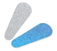 Toyvian 2pcs Scissors Safety Covers Fake Leather Protective Sheaths for Eyebrow Scissors and Nail Clippers Detachable Silver and Blue for Sewing Lovers and Professional Hairdressers