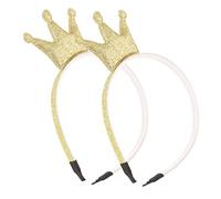 Toyvian 2pcs Shiny Hairbands for Girls Adorable Glitter Headbands for Christmas Parties Sparkly Design for Boy Girl Accessories for Festivals and Celebrations