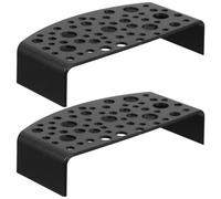 Toyvian 2pcs Shrimp Hides Hideout: Shrimp Cave Aquarium Tunnel Breeding Hides Shelter and Breeding Supplies Resting Spot for Fish Tank Accessories Black