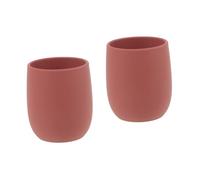 Toyvian 2pcs Silicone Boy Girl Training Cup Portable Unbreakable Drinking Cup for Boys and Girls Food-Grade Silicone High Temperature Resistant for Weaning and Travel