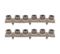 Toyvian 2pcs Silicone Conductive Rubber Key Contact Strips for Electronic Keyboard Repair, 6-key Replacement Pads for Electronic Organ Key Mat, DIY Keyboard Contact Pad Fixing Kit