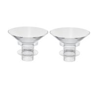 Toyvian 2pcs Silicone Flange Insert Kit for Breast Pump, 13mm Wearable Inserts, Easy to Grip and Not Easy to Break, Suitable for Women and Everyday Breastfeeding Use