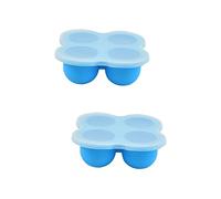 Toyvian 2pcs Silicone Food Freezer Tray Keeping Box for Food Storage Sealed Container for Puree Vegetables Fruits Dishwasher Safe for Weaning and Meal Prep