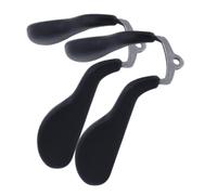 Toyvian 2pcs Silicone Nose Cushions Eyeglasses Nose Pad High Durability Reduce Burden on Black Silicone Metal for Near-sighted Groups Glasses Frame Replacement